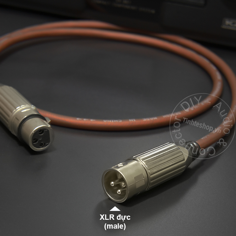 6.35mm stereo to XLR male cable