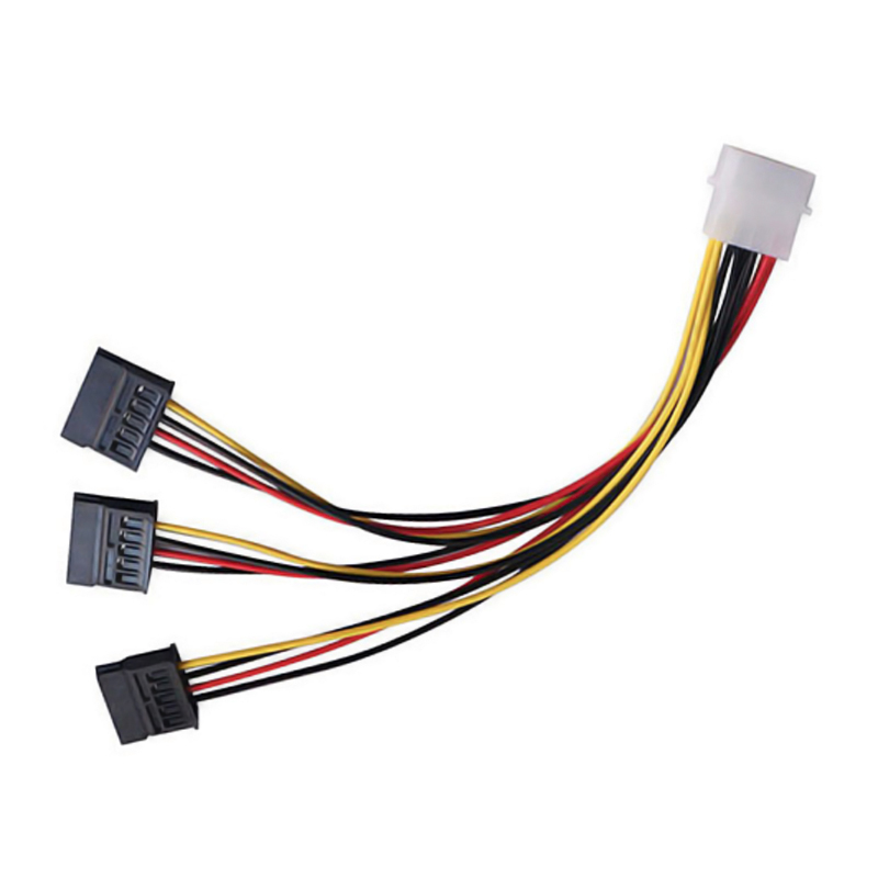 cáp chia nguồn molex 4pin ra 3 sata