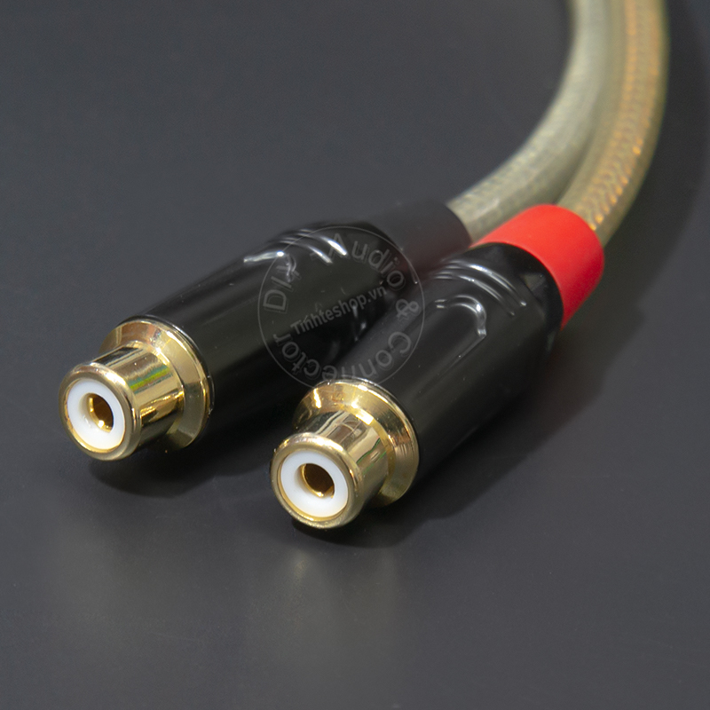 RCA male to 2 female cable