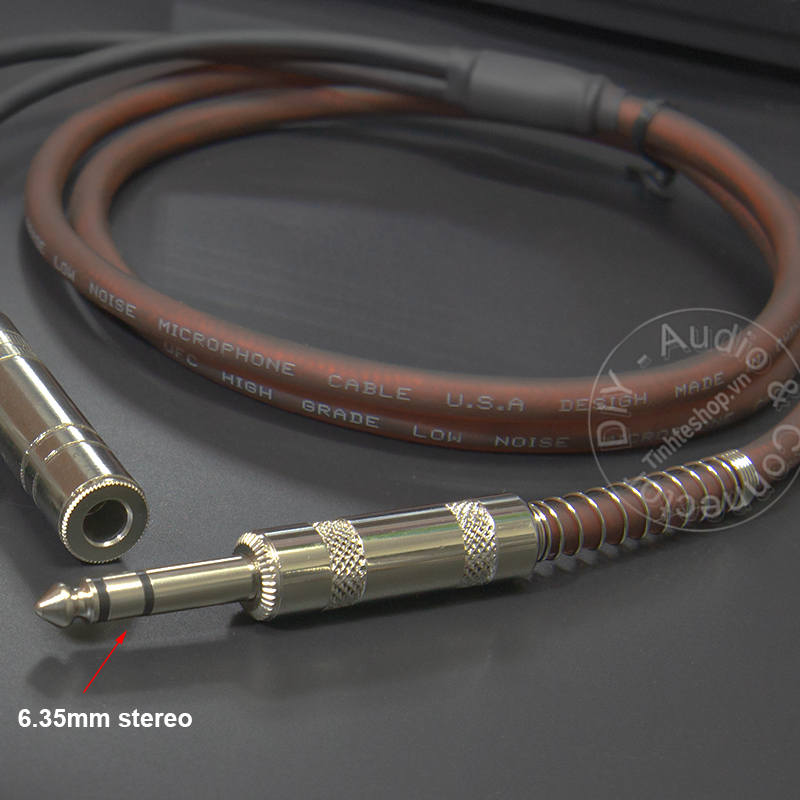 6.5mm stereo to 2 6.5mm mono cable