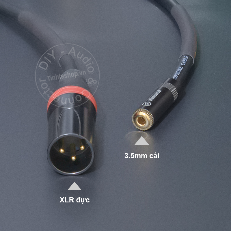 1/8'' female to unbalanced male XLR