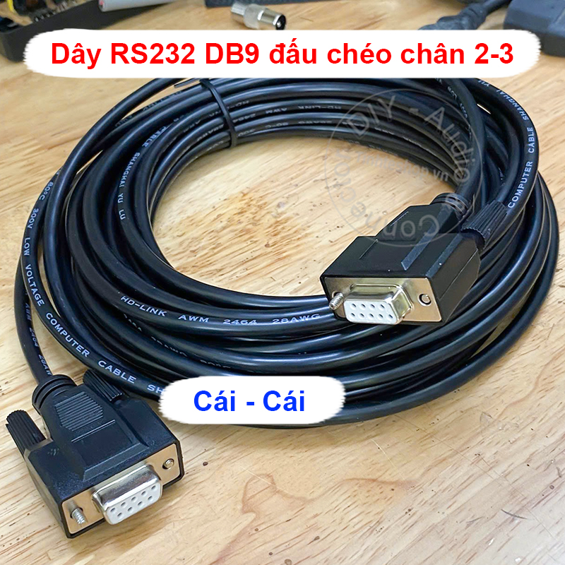 RS232 9-pin crossover control cable