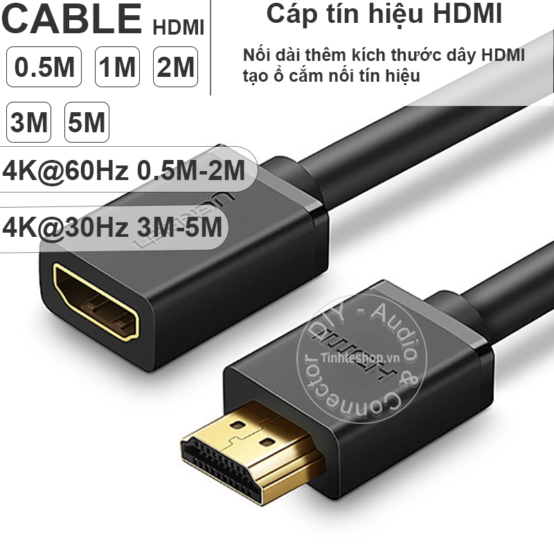 HDMI male to HDMI female cable
