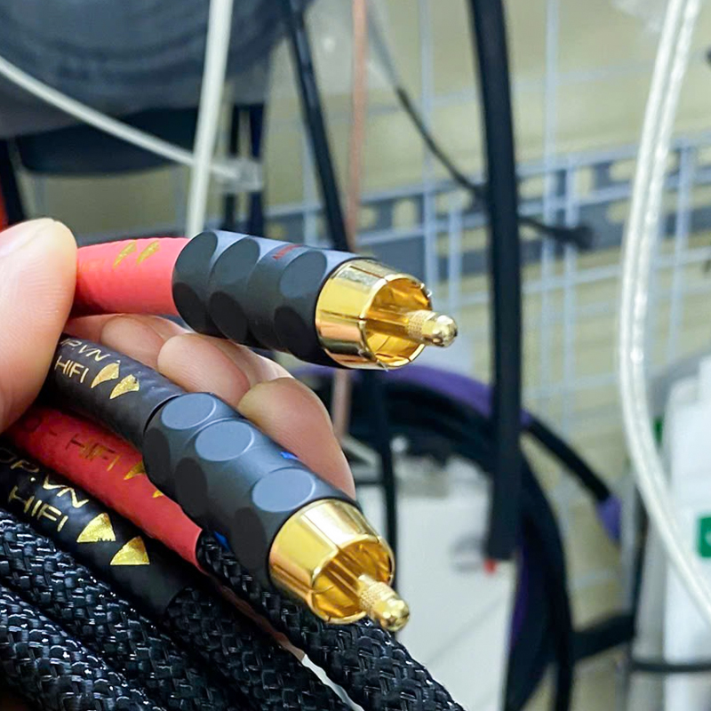 DIY Analog RCA Audio Cable with Silver Copper Phase