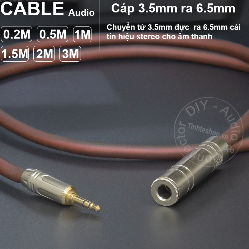 6.5mm female to 3.5mm male cable