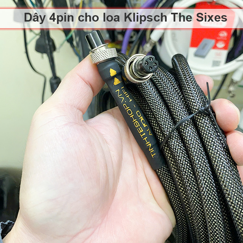 4 core main-sub speaker connection cable for Klipsch The Fives Sevens Nines & HiVi-Swan D200/D300