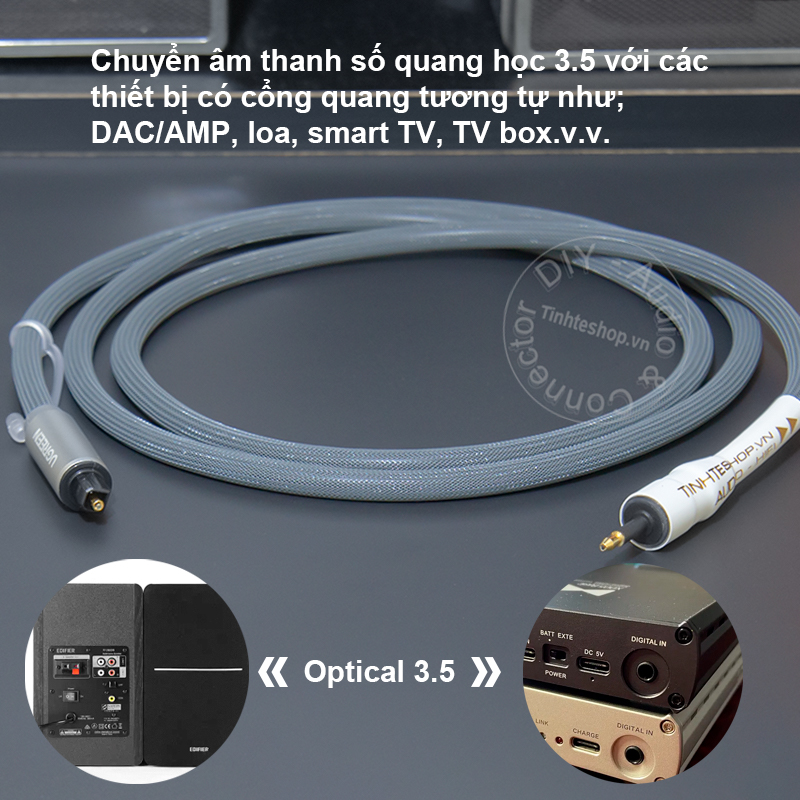 Digital optical audio cable