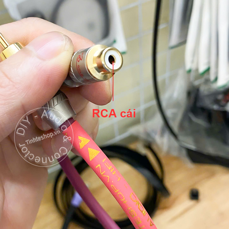 Silver-plated 4N copper core RCA audio extension cable