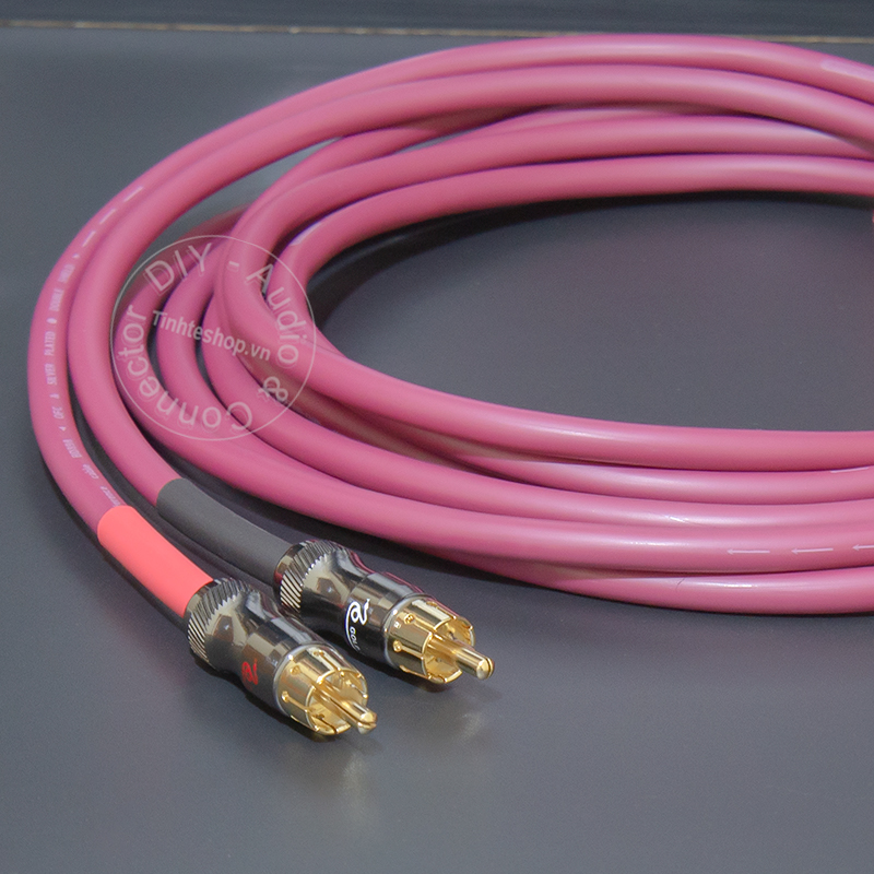 Silver-plated OFC copper core 2-plug RCA audio cable