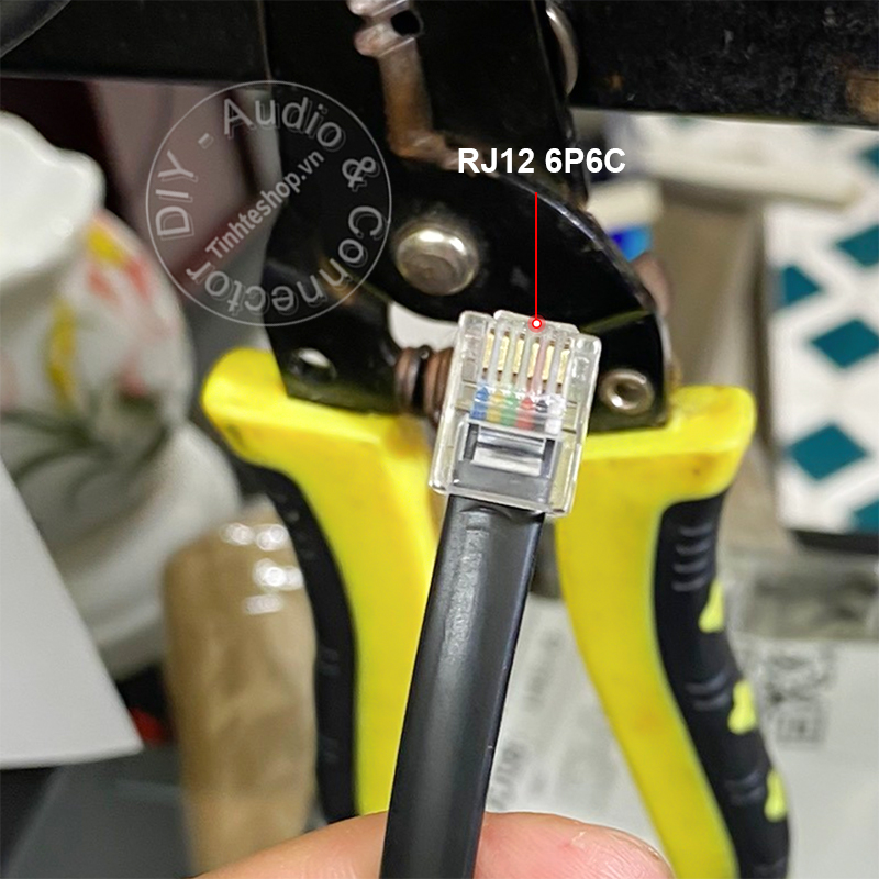 RJ12 6P6C to RJ45 8P8C conversion cable