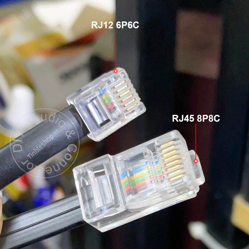 RJ12 6P6C to RJ45 8P8C conversion cable
