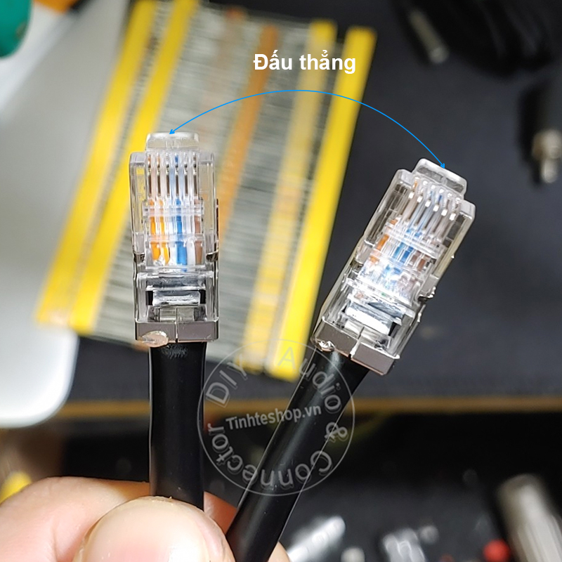 RJ12 signal cable with 2-layer anti-interference metal shell