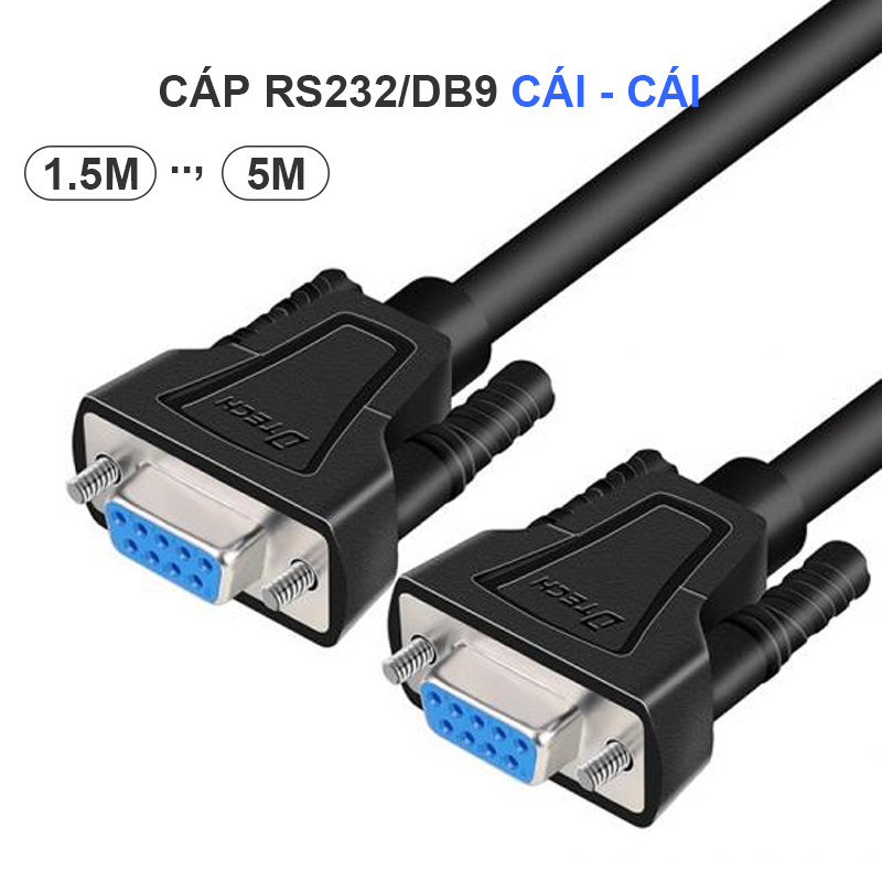 DTECH DT-9005C RS232 Straight Through Cable F/F