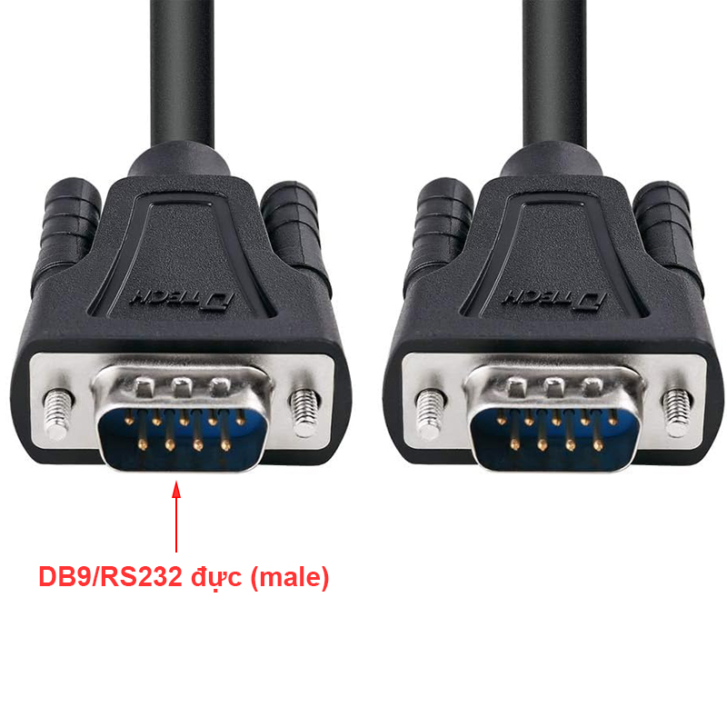 Dây cổng COM 9pin 2 cổng đực DTECH DT 9005A
