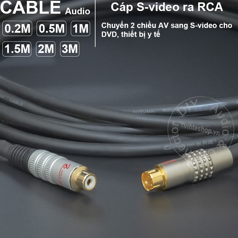 RCA female to Svideo male cable