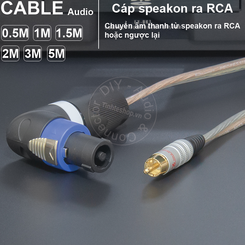 Speakon to RCA cable