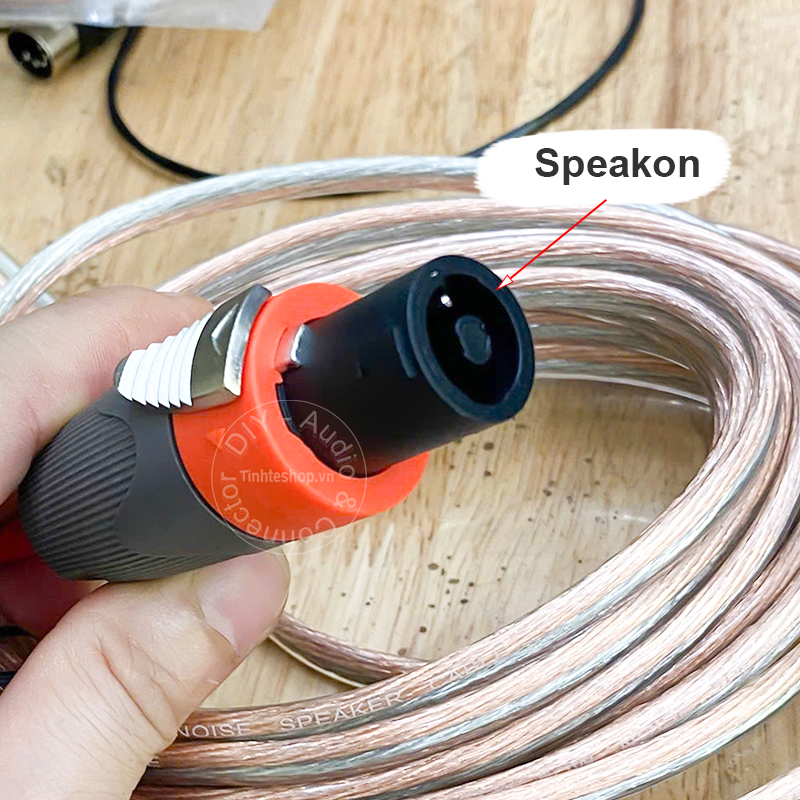 Speakon to XLR male speaker cable OFC copper core 2x2.5mm