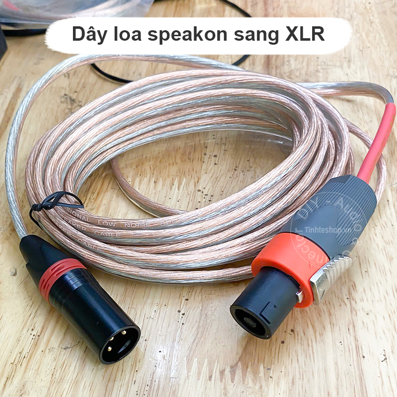 Speakon to XLR male speaker cable OFC copper core 2x2.5mm