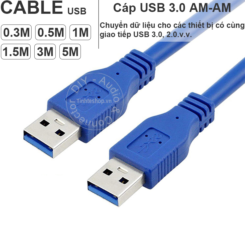 USB 3.0 2 male cable