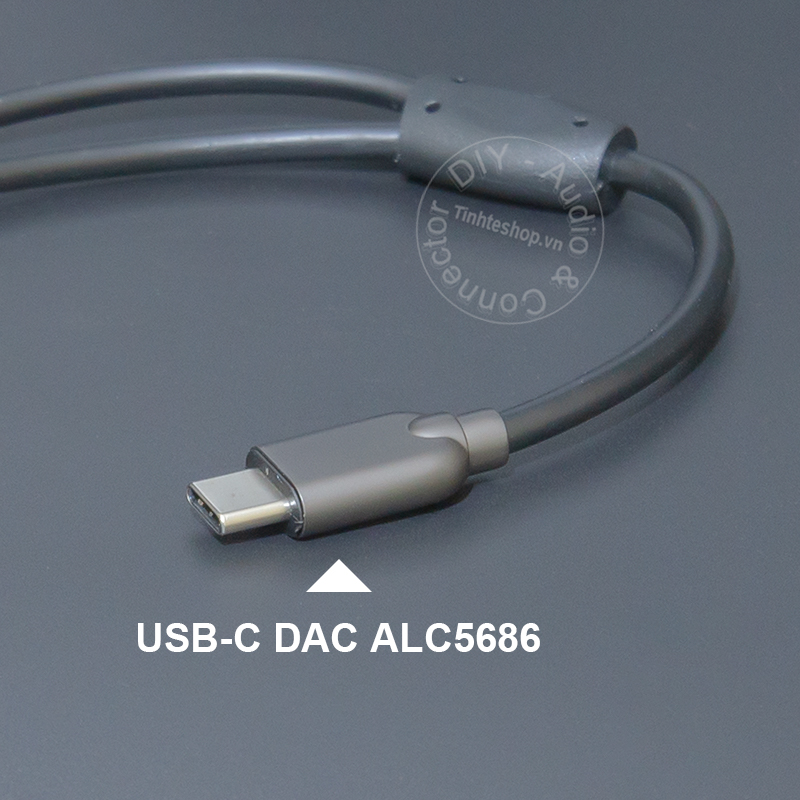 USB C sang 3.5 1 bên micro 1 bên audio 20Cm