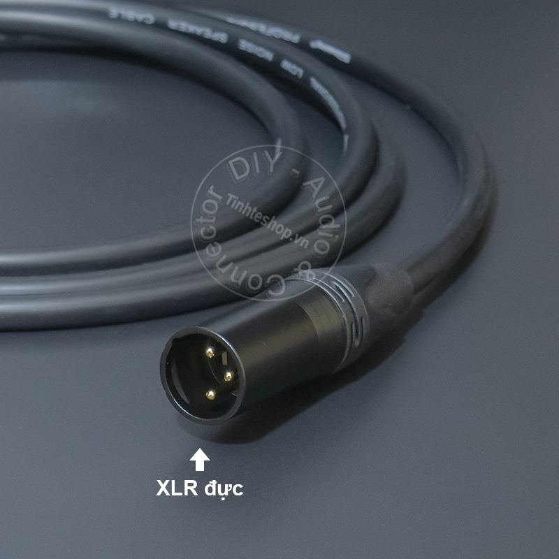 DIY XLR male to banana audio cable