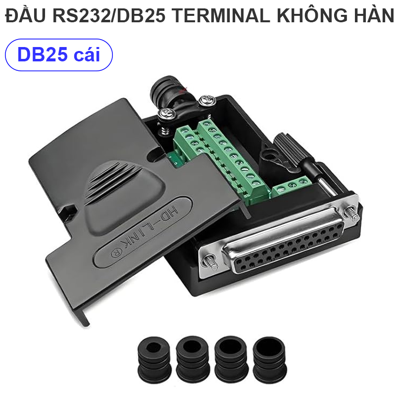 Đầu jack DB25 cái không hàn HD-LINK 