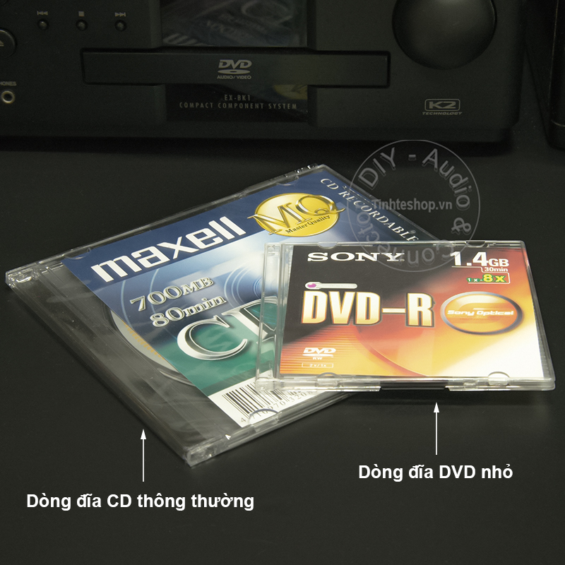Đĩa DVD-R loại nhỏ 8Cm cho máy quay phim