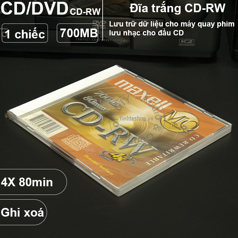 Compact Disc 700mb Đĩa trắng - Đĩa CD-R Maxell 700MB 80min 52X - Compact disc recordable ...