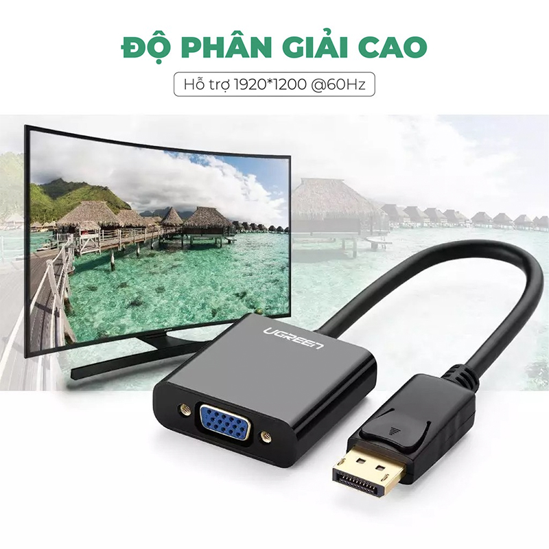 displayport ra vga 1080p ugreen dp109 20415 tinh tế shop