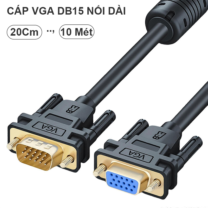 Cáp nối dài VGA đực sang cái