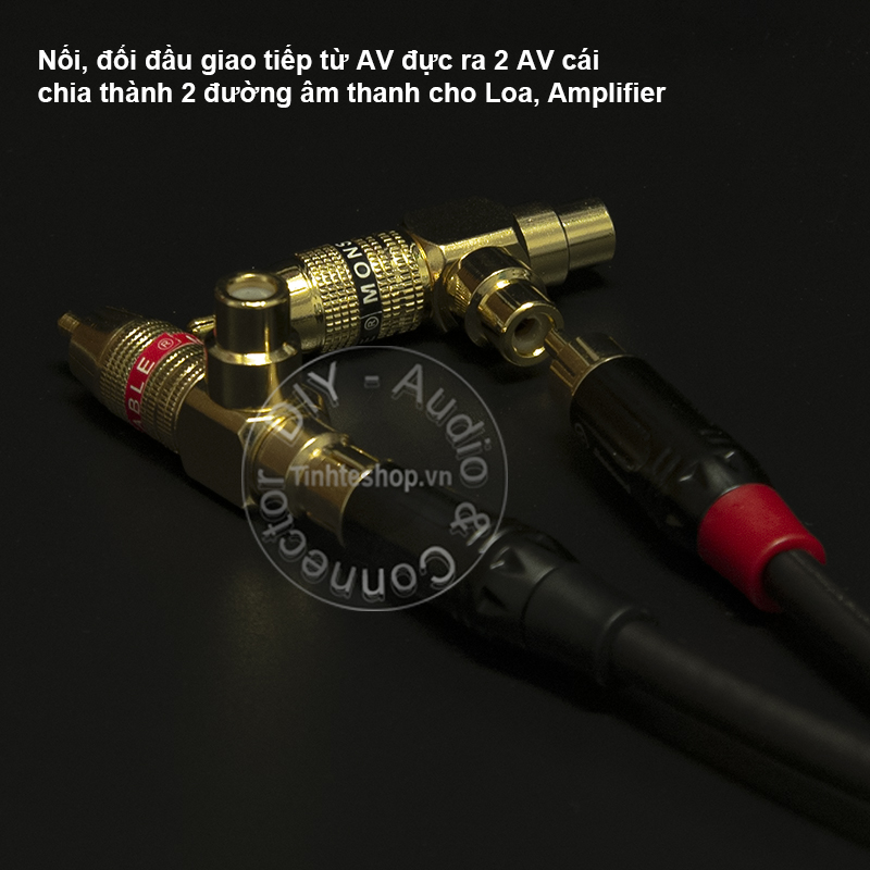Giắc chia audio 1 ra 2
