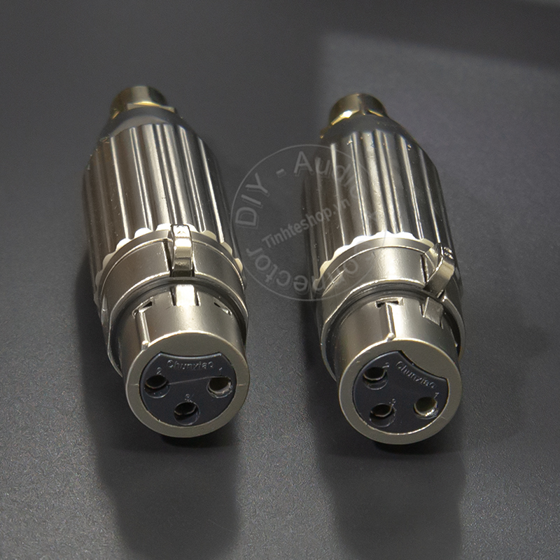 XLR female to RCA female adapter