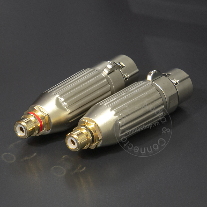 XLR female to RCA female adapter