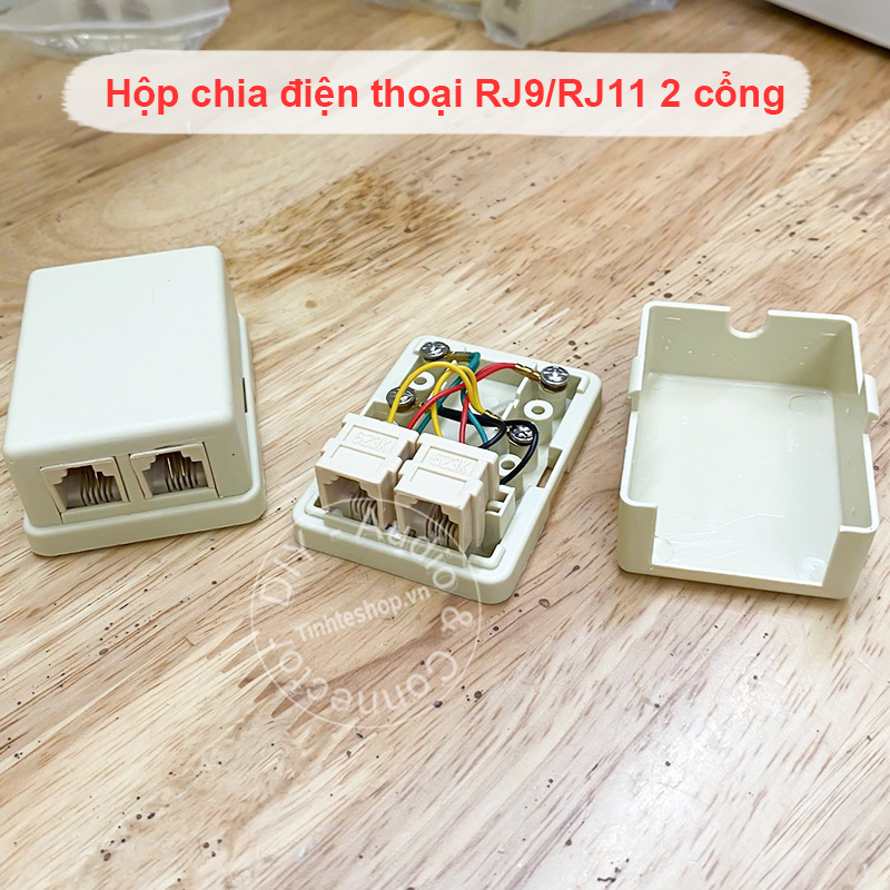 RJ11 Telephone Line Splitter Dual Telephone Line Splitter 1 to 2 Wall Jack Modular Converter for Home Office Fax Model Cordless Phone System