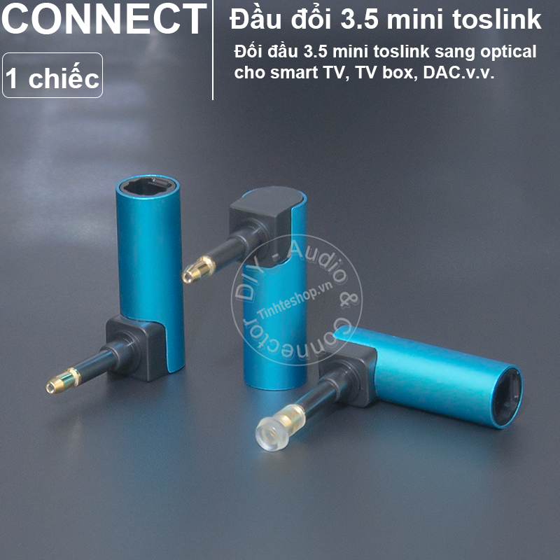 Mini 3.5mm toslink to optical audio jack at right angle