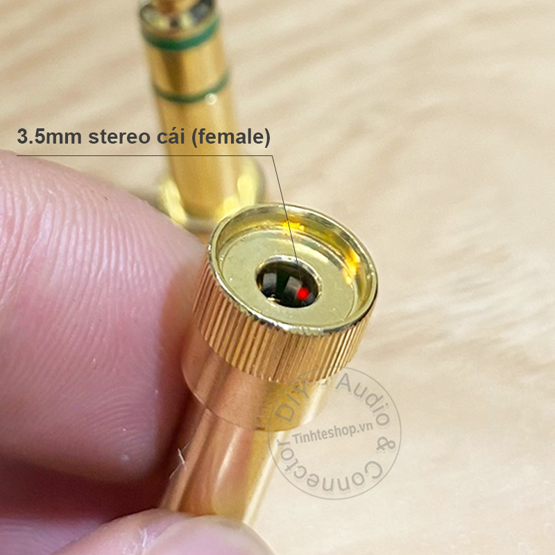 6.35mm to 3.5mm female stereo converter