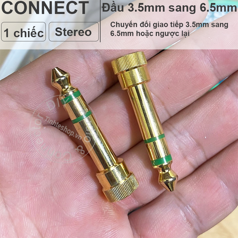 6.35mm to 3.5mm female stereo converter