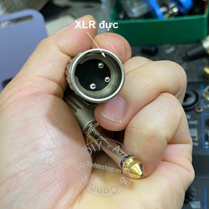 6.3mm to XLR male adapter