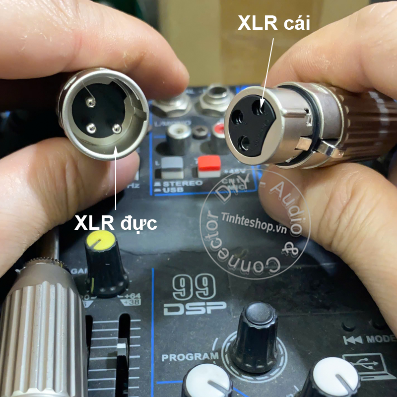 6.3mm to XLR male adapter