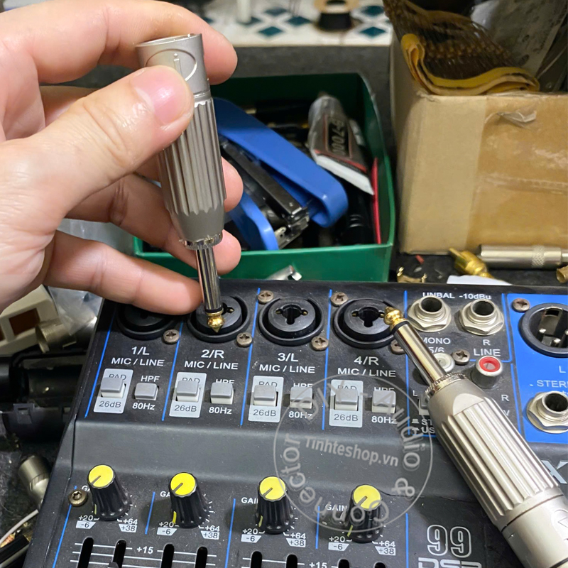 6.3mm to XLR male adapter