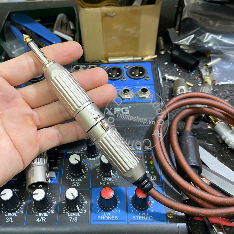 6.3mm to XLR male adapter