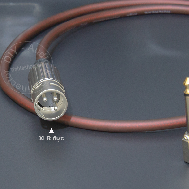 XLR female to 6.35mm mono male microphone audio cable