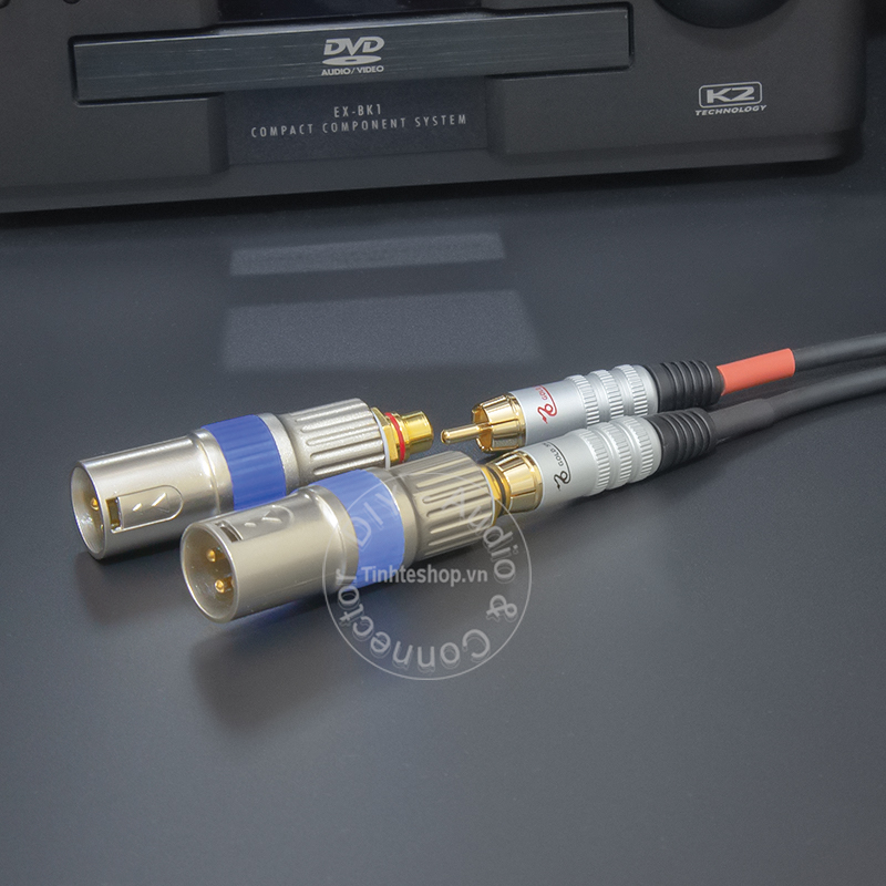 RCA to XLR male adapter