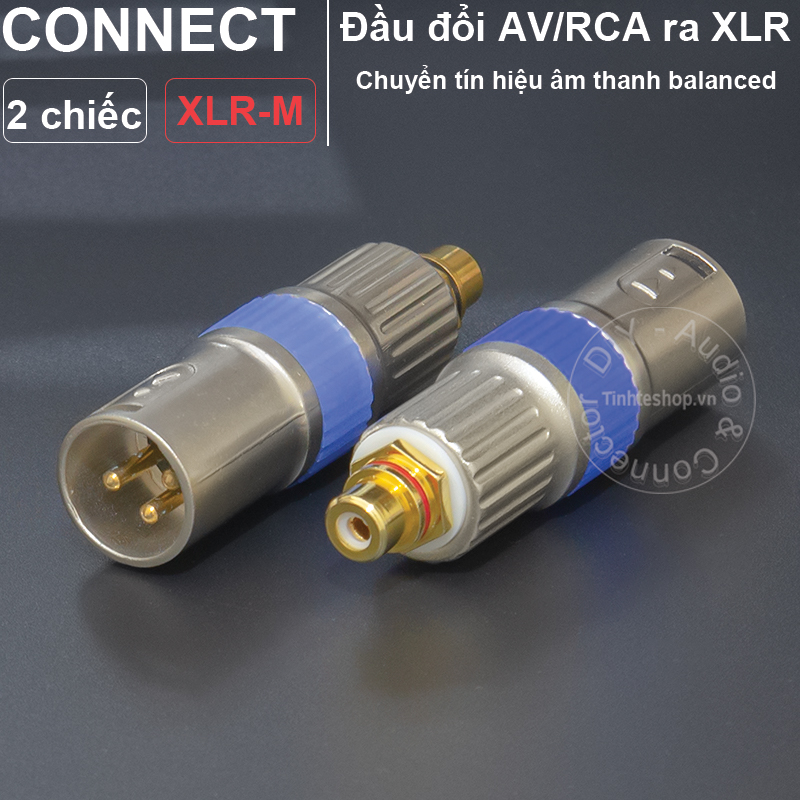 RCA to XLR male adapter