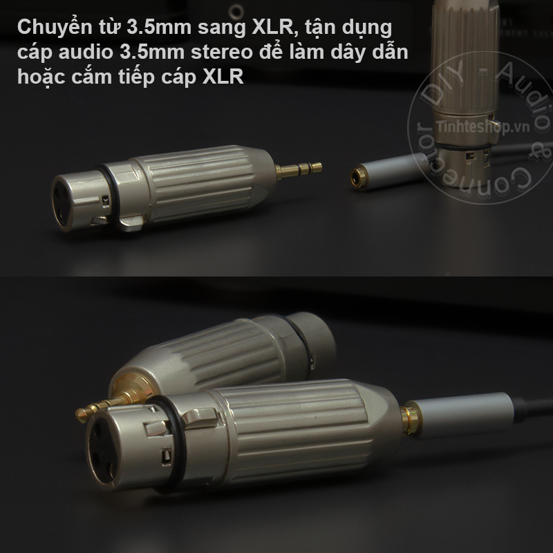 3.5mm to XLR balanced female adapter