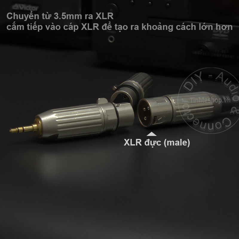 3.5mm to XLR balanced female adapter