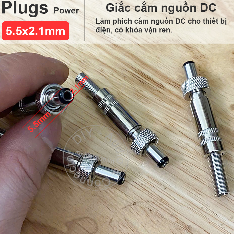 jack nguồn DC 5.5x2.1mm