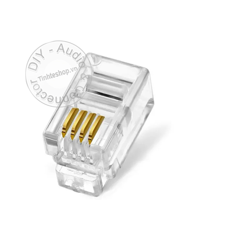 RJ9 4pin plug for phone headset