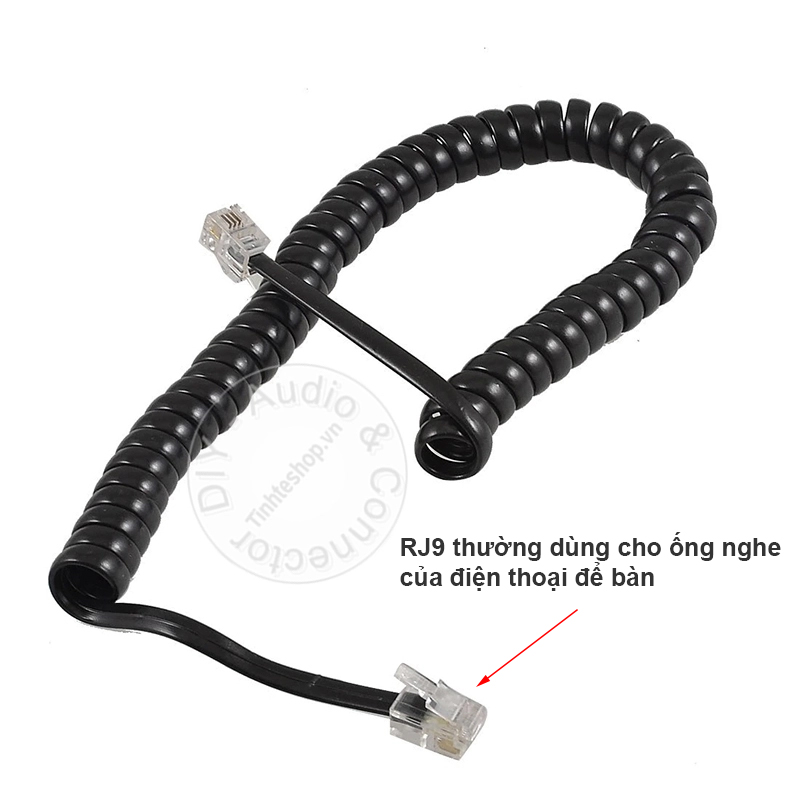 RJ9 4pin plug for phone headset