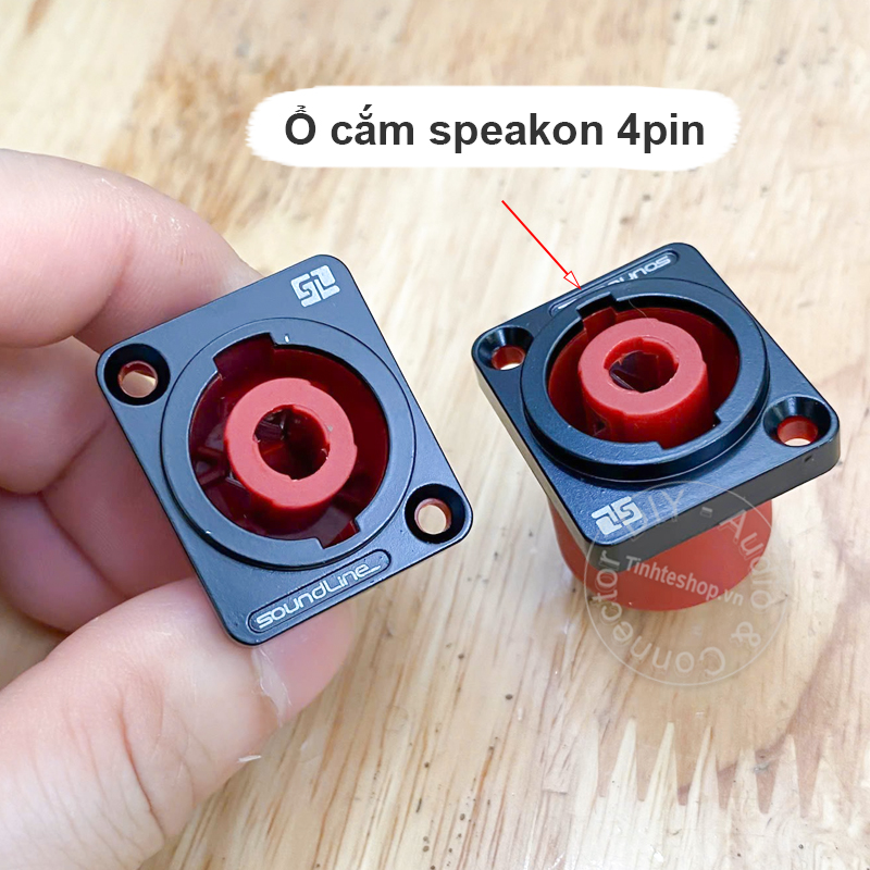 4 pin wall mounted floor mounted speaker socket